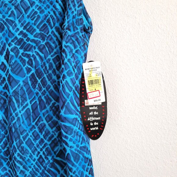 Petite Impressions Shirred Red Floral Sundress  Rayon  Size M EUC - Picture 3 of 8